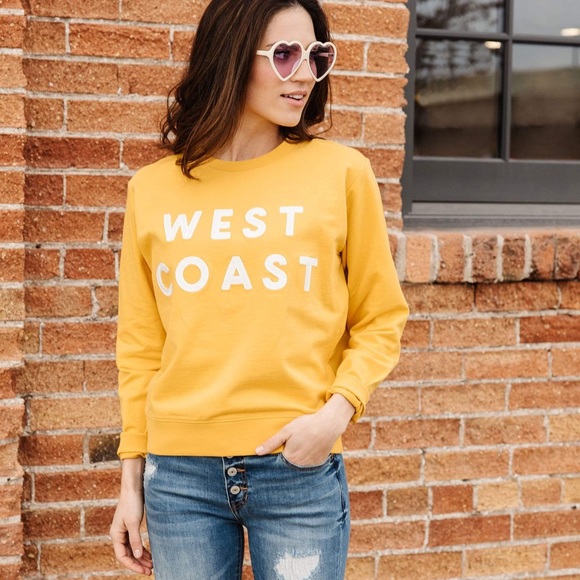 DownEast Tops - Mustard West Coast Pullover From Downeast